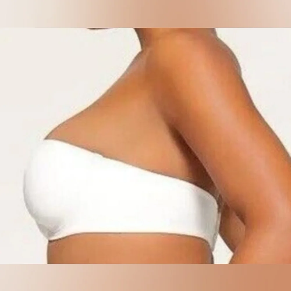 💕SKIMS Fits Everybody Lightly Lined Underwire Strapless Bra White MARBLE 32DDDD - Picture 2 of 12